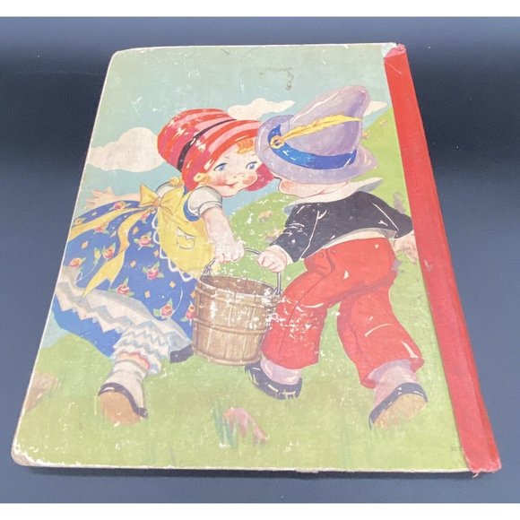 Antique Mother Goose Hard Board Cover Book 1920’s - SEE PHOTOS For Condition - Picture 9 of 10
